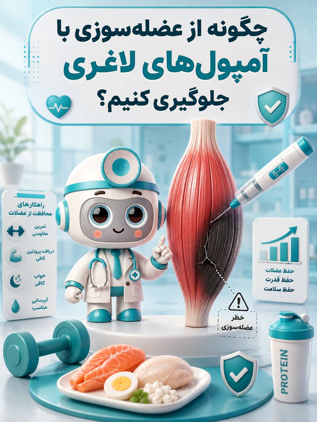 چگونه از عضلهسوزی با آمپولهای لاغری جلوگیری کنیم؟
